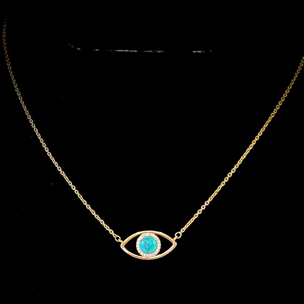 Turquoise Evil Eye Necklace